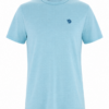 Light Blue Heathered T-Shirt with Logo Patch