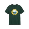 Dark Green Oahu Island Graphic Tee